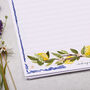 A4 Letter Writing Paper With Mediterranean Lemon Border, thumbnail 2 of 4