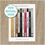 Personalised 20th Birthday Card Music CD Albums 2006, thumbnail 7 of 7