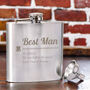 Personalised Wedding Party Hip Flask, thumbnail 4 of 5