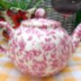 Two Cup Tespot In Pink Blossom Chintz Design, thumbnail 6 of 9