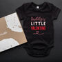 Organic Cotton Daddy's Little Valentine Baby Grow, thumbnail 1 of 6