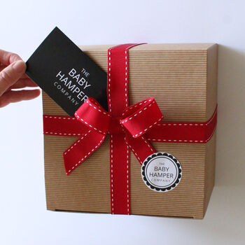 Personalised New Baby Gift Hamper Luxury Gift Box, 4 of 5