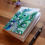 Inky Peacock Eco Notebook, thumbnail 1 of 11