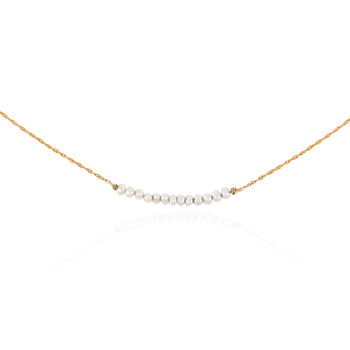 Pearl Necklace In 14k Gold Vermeil Plated, 2 of 8