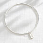 Personalised Chunky Initial Bangle, thumbnail 4 of 7