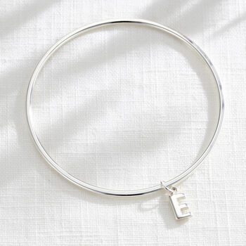 Personalised Chunky Initial Bangle, 4 of 7