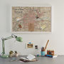 Personalised London Fabric Map Notice Board, thumbnail 2 of 8
