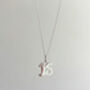 Sterling Silver 16th Birthday Pendant Necklace, thumbnail 10 of 12