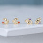 Gold Vermeil Zodiac Stud Earrings, thumbnail 8 of 12