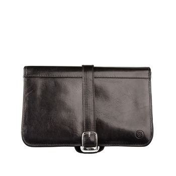 Mens Hanging Leather Wash Bag. 'The Pratello ', 2 of 12
