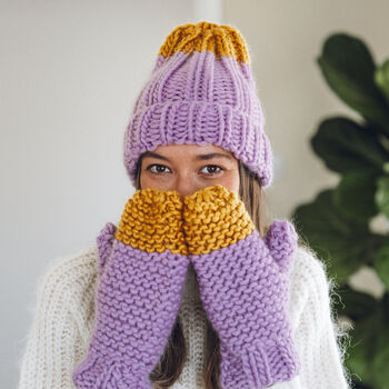 Knit Your Own Colour Pop Knitted Hat Kit, 11 of 11
