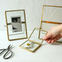 Standing Brass Photo Or Picture Frame, thumbnail 1 of 10