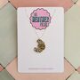 Croissant Glitter Charm Necklace / Bakery Lover Gift / Coffee Shop Lover Gift / French Café Jewellery, thumbnail 1 of 9