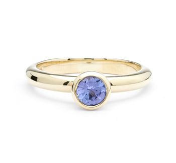 Solid Gold December Birthstone Tanzanite Solitaire Ring, 2 of 6