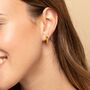 Mini Square Hoop Earrings, thumbnail 4 of 9