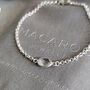 Crystal Quartz And Sterling Silver Chain Bracelet, thumbnail 2 of 6