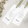 Personalised Reserved Seat Name Sign With Satin Ribbon Row Wedding Aisle Signage, thumbnail 6 of 11