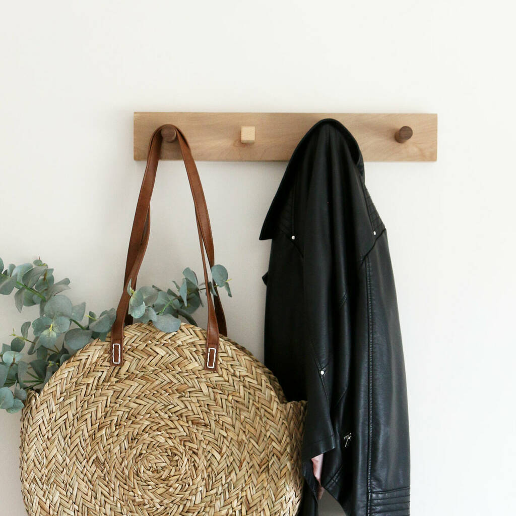 Handmade Solid Wood Peg Hooks By Martelo and Mo, Handcrafted Furniture ...