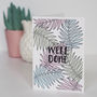 Botanical Palm Print Well Done Card, thumbnail 1 of 2