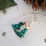 Malachite Christmas Tree Earrings, thumbnail 6 of 9