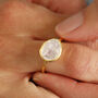18ct Gold Vermeil Moonstone Ring, thumbnail 2 of 5