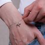 Personalised 3D English Bulldog Silver Chain Bracelet, thumbnail 1 of 9