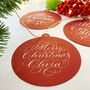 Personalised Calligraphy Bauble Gift Tag, thumbnail 6 of 6
