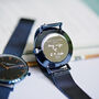 Personalised Minimalist Watch Elie B Electric Blue, thumbnail 5 of 6