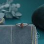 Sterling Silver Delicate Black Onyx Oval Ring, thumbnail 6 of 12