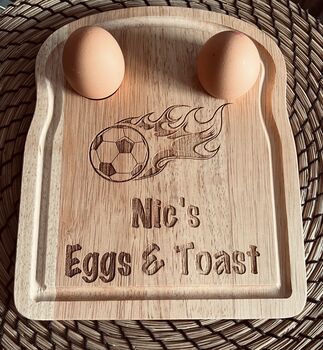 Personalised Dippy Egg And Soldiers Board, 2 of 3