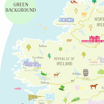 Map Of Ireland, 3 of 7