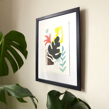 Monstera Leaf Abstract Collage Print A4, 4 of 5