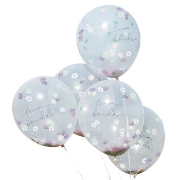 Boho Floral Confetti Hen Party Balloons, 2 of 3