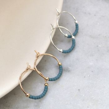 Petite Delica Hoops In Various Colours, 5 of 12