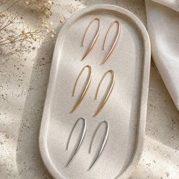 Gold Sterling Silver Chilli Pepper Earrings, 2 of 10