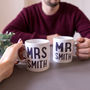 Personalised Mr And Mrs Mug Set, thumbnail 1 of 3