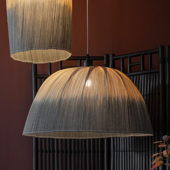 Dipped Dye Pleated Bamboo Lampshade, 3 of 7