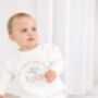 My First Holiday Personalised Embroidered Holiday Airport Sweatshirt Jumper, thumbnail 5 of 8