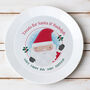 Personalised Santa Christmas Eve Mince Pie Plastic Plat, thumbnail 2 of 3