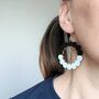 Isla Wooden Hoop Earrings, thumbnail 1 of 6