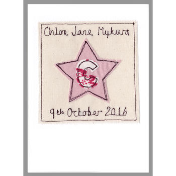 Personalised Girls Initial Star Card For Any Occasion, 10 of 12