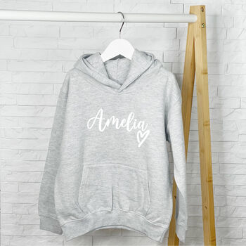 Personalised Name With Heart Hoodie, 6 of 7