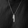 Personalised Men’s Coordinates And Date Necklace, thumbnail 4 of 8