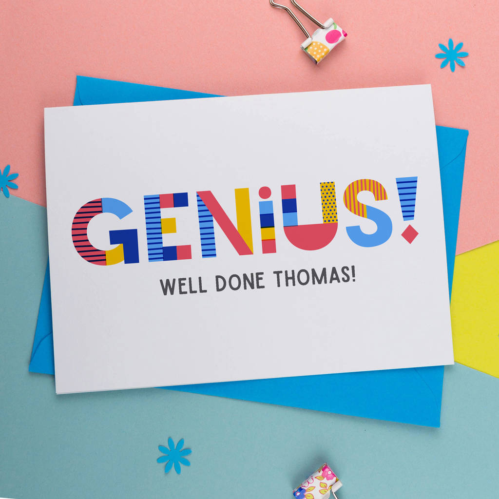 Genius Well Done Personalised Card, 1 of 3