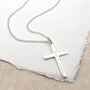 Personalised Sterling Silver Cross And Chain, thumbnail 2 of 8