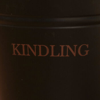 Black And Copper Iron Log Kindling Bucket, 6 of 11