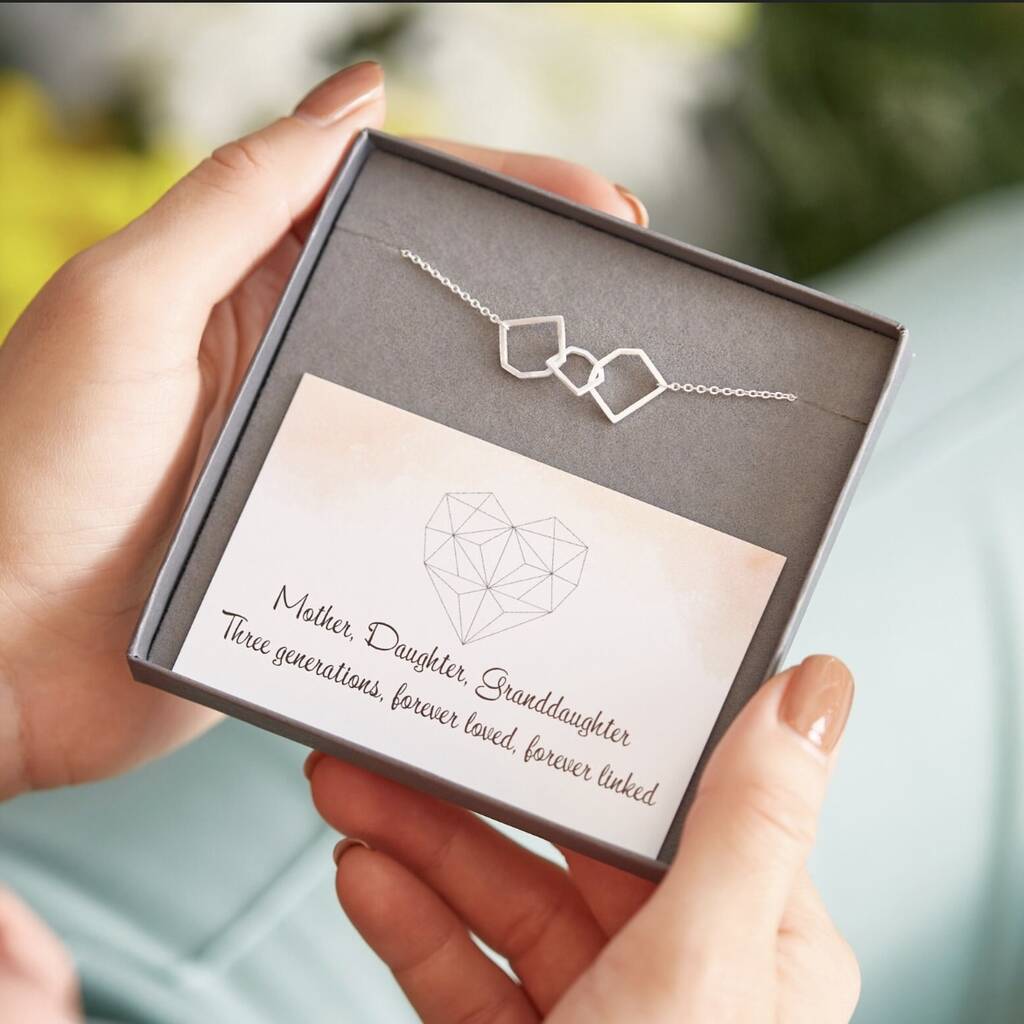 925 Sterling Mother, Daughter, Granddaughter Bracelet By My Posh Shop