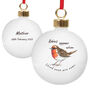Personalised Robins Appear Bauble, thumbnail 5 of 5