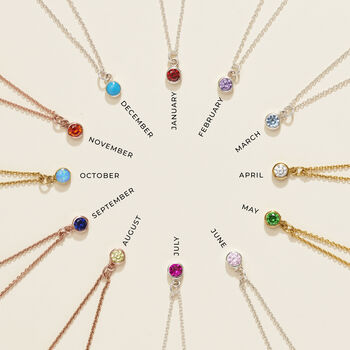Birthstone Charm Necklace, 9 of 12