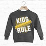Kids Rule Children's Slogan Sweatshirt, thumbnail 1 of 1